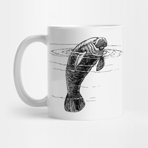 Manatee by Vintage Sketches